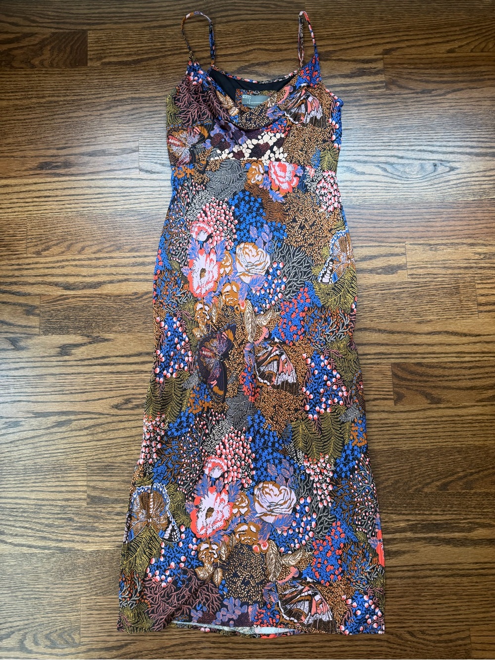 Anthropologie Floral Slip Dress